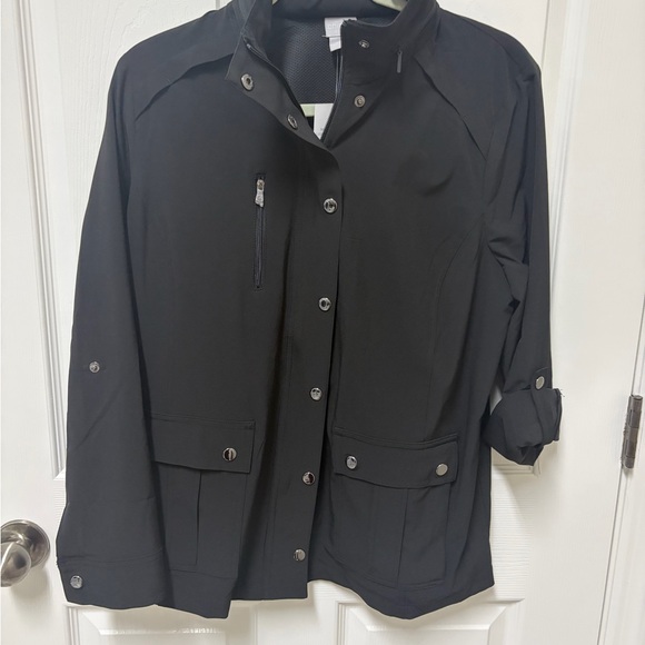 Chico's Utility Jacket in Black - Picture 5 of 7